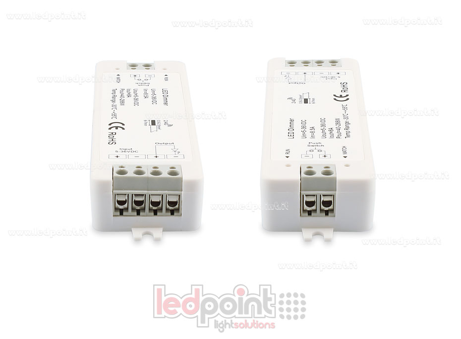 Kit telecomado + controller monocromatico con pulsante 5/36V, 1ch*8A, RF 2.4G Kit telecomado + controller monocromatico con pulsante 5/36V, 1ch*8A, RF 2.4G