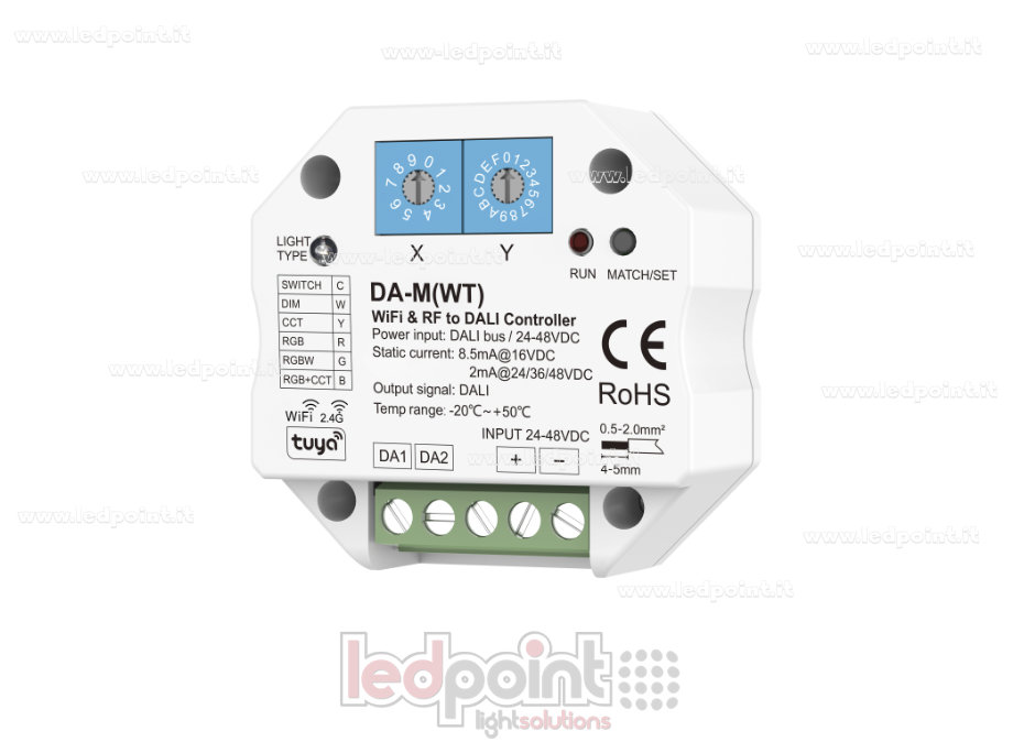 WiFi- & RF-zu-DALI-2-Konverter, 4ch, 24V DC RF2.4GHz