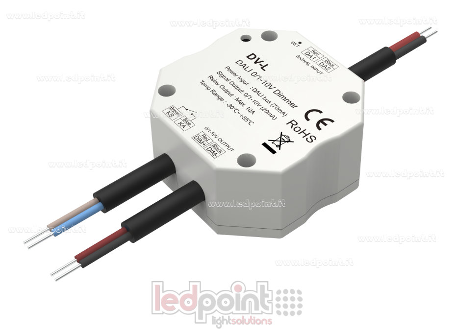 Single-channel DALI dimmer, 0/1–10V, 20mA (DT5) Single-channel DALI dimmer, 0/1–10V, 20mA (DT5)