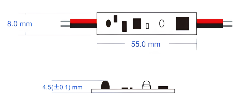 Sensore dimmer con movimento della mano, per installazione su profilo, 5-24V, 1ch 4A Sensore dimmer con movimento della mano, per installazione su profilo, 5-24V, 1ch 4A