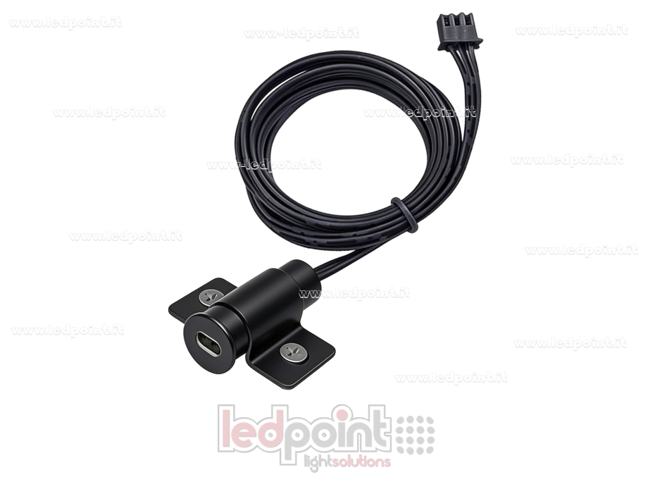 Sensore nero per porte rotondo diametro 13mm