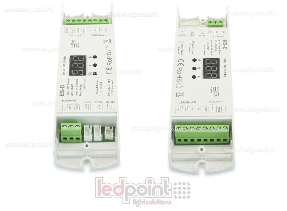 Sensore Dual PIR + Controller Dual Push Button SPI 5-24VDC Sensore Dual PIR + Controller Dual Push Button SPI 5-24VDC