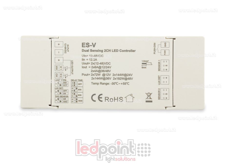 Interfaccia dimmer 2ch a doppio sensore Interfaccia dimmer 2ch a doppio sensore