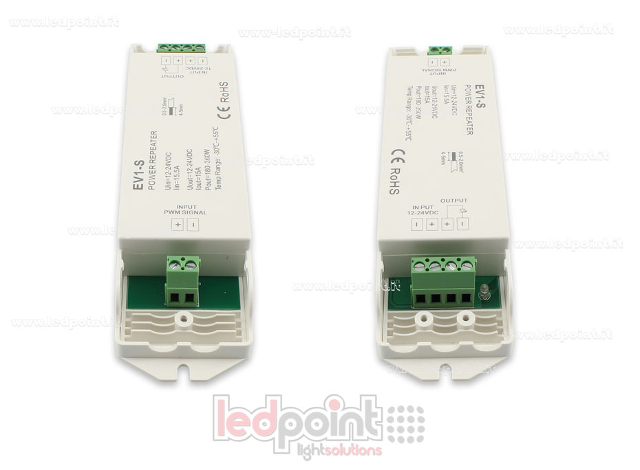 Amplificatore monocromatico 15A 1 canale 12-24V Amplificatore monocromatico 15A 1 canale 12-24V