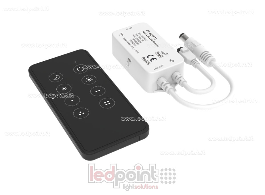 Dimmer KIT di controllo Wifi per strisce LED monocromatiche, 1CH*5A, 5-24VDC