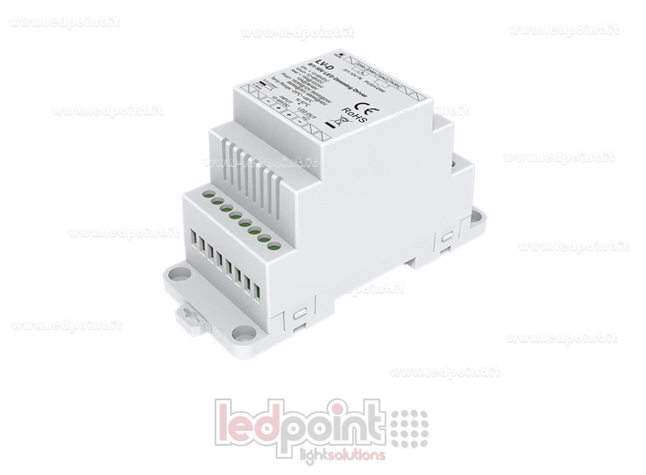 Driver dimmer a tensione costante 1CH*15A 12-48VDC, 0/1-10V, Push dim Driver dimmer a tensione costante 1CH*15A 12-48VDC, 0/1-10V, Push dim