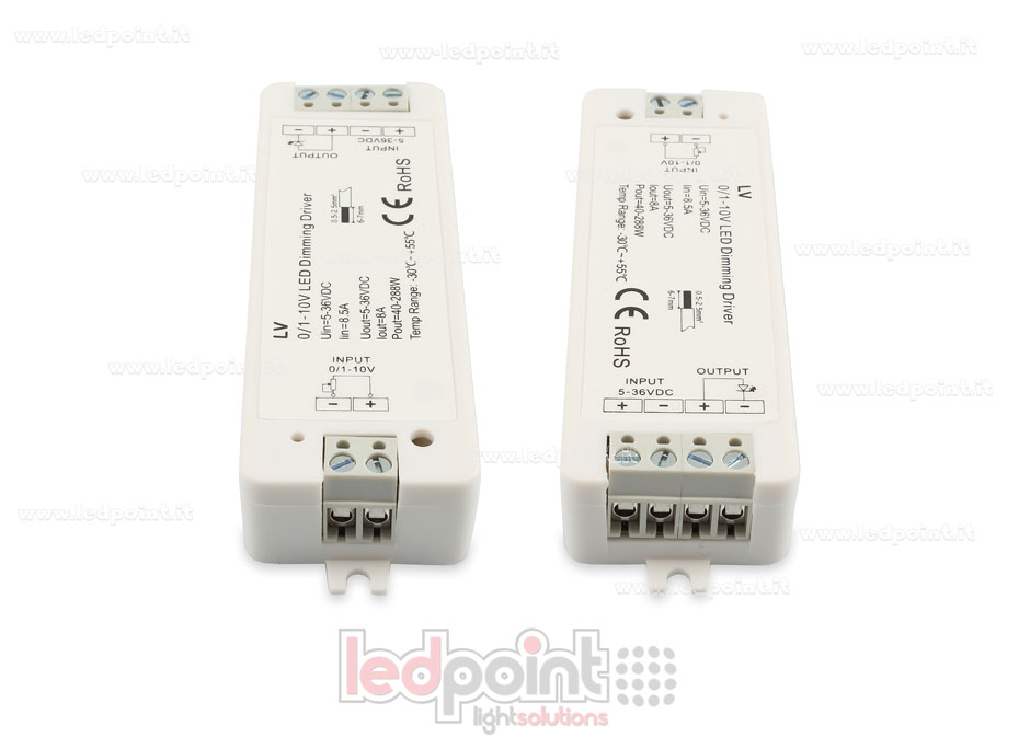 Monochrom 0 / 1-10V Empfänger, konstante Spannung 5/36V, 1ch*8A Monochrom 0 / 1-10V Empfänger, konstante Spannung 5/36V, 1ch*8A