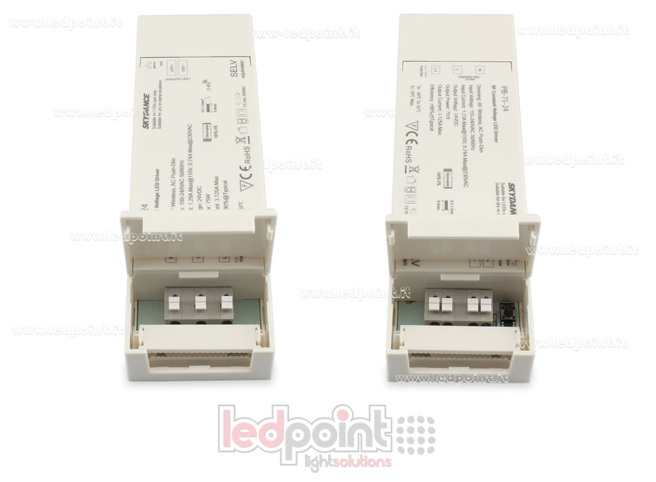Alimentatore 75W 24V RF Wireless, Push-Dim SkyDance