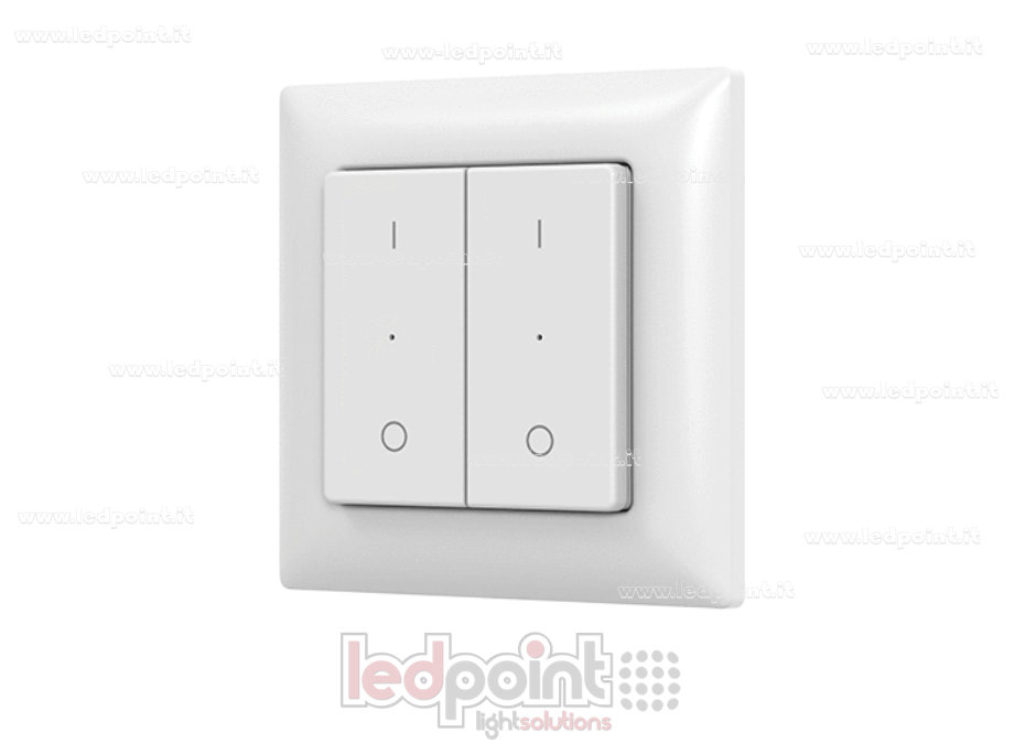 Telecomando da parete 86x86mm monocromatico 2 zone RF2.4G