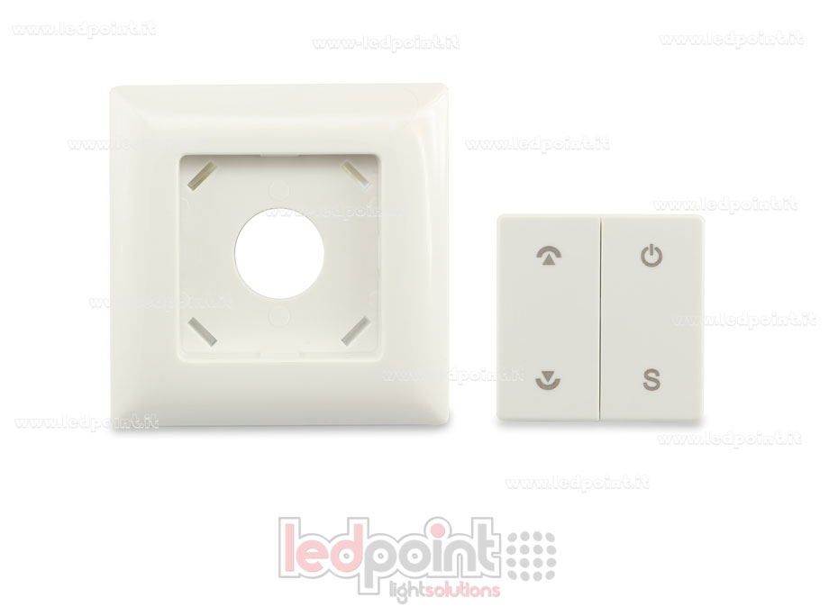 Telecomando da parete 86x86mm monocromatico monozona, 1 scena, RF2.4G Telecomando da parete 86x86mm monocromatico monozona, 1 scena, RF2.4G