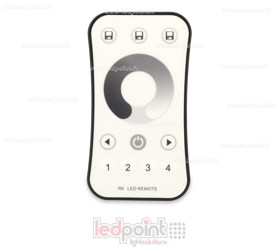 Telecomando monocromatico 4 zone, bianco, RF2.4G