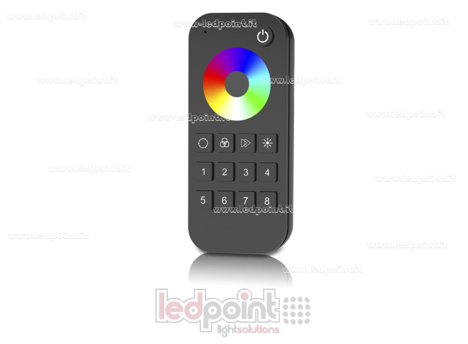 Telecomando RGB/RGBW SPI, nero, monozona, RF2.4G