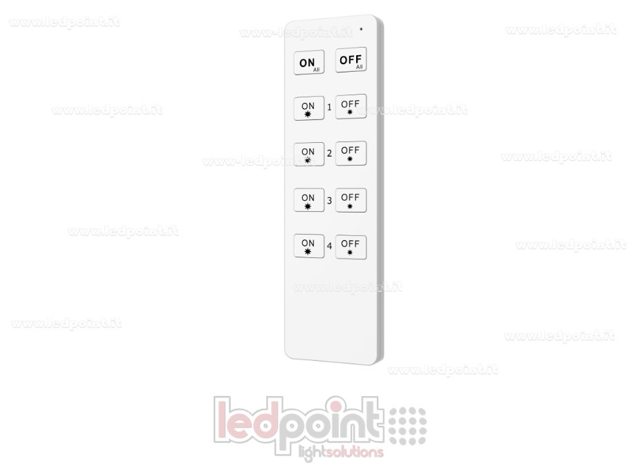 Telecomando bianco monocromatico 4 zone RF2.4G