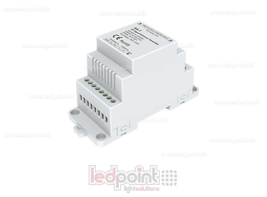Trasmettitore SPI, 5-24VDC, distanza 120mt Trasmettitore SPI, 5-24VDC, distanza 120mt