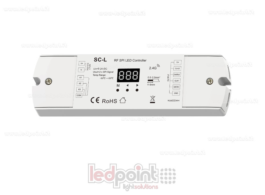 Ricevitore controller SPI RF 2.4G Multi Pixel RGB/RGBW, 5-24V Ricevitore controller SPI RF 2.4G Multi Pixel RGB/RGBW, 5-24V