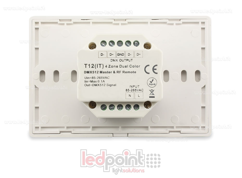 Master DMX und Fernbedienung für Wandbox CCT 4 Bereiche 3 Szenen, 120x80mm pro Karton 503