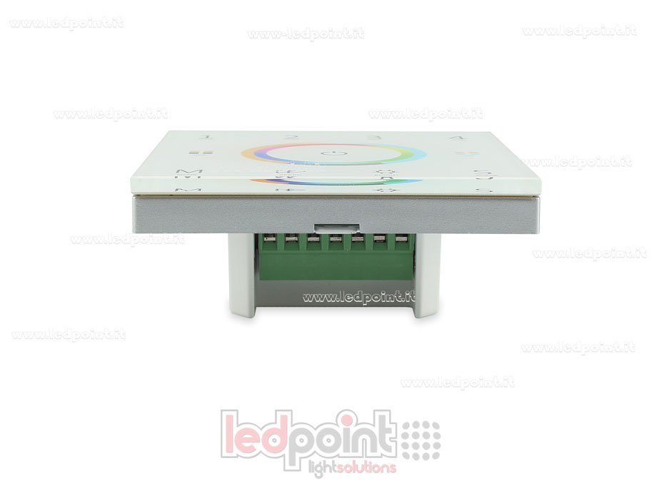 RGB+CCT Weiß Masterfernbedienung für Wand 4 Zonen RF2.4G + DMX512