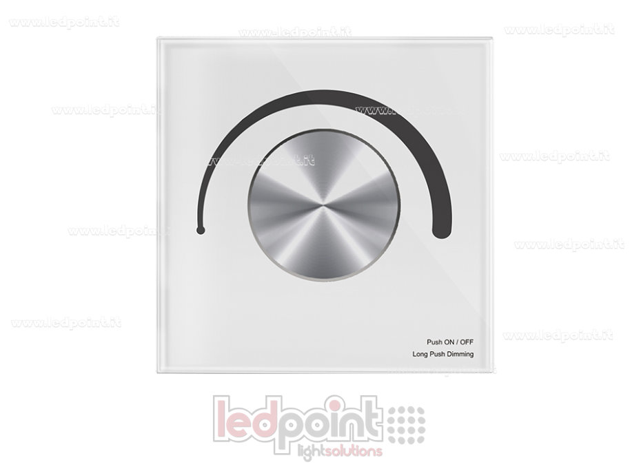 Pannello di controllo a muro, Zigbee 1CH-50mA, 100-240VAC + 0/1-10V dimmer, bianco 
