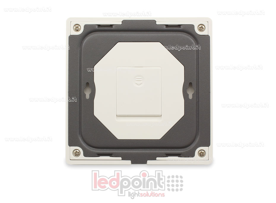 Wandfernbedienung schlank monochrom, Batterie, weiß, 4 Zonen RF2.4G Wandfernbedienung schlank monochrom, Batterie, weiß, 4 Zonen RF2.4G