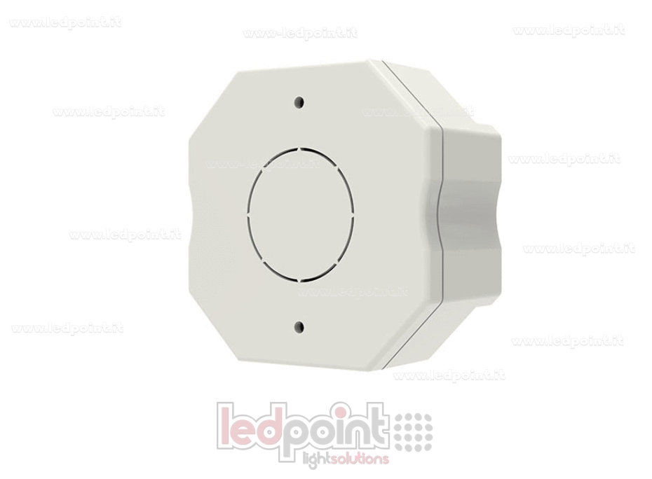 WiFi- & RF-Dimmer-Empfänger für Unterputz-Verteilerdose, einfarbig mit Taster, 1CH6A/9A, 12-48VDC, RF 2,4G
