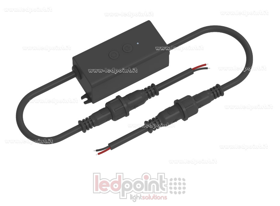 Mini controller LED RF per dimmerazione, IP67, 12/24V, 1ch 3A/CH Mini controller LED RF per dimmerazione, IP67, 12/24V, 1ch 3A/CH