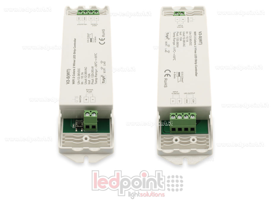 Ricevitore controller per CCT 2 fili 12-36V, 1ch*10A, RF 2.4G