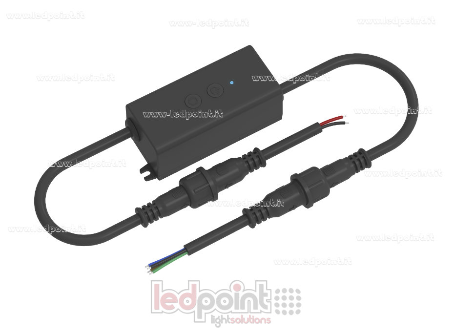 Wasserdichter IP67 RGB-Controller-Empfänger 12/24V, 3ch*1.5A, RF 2.4G und 2 Tasten Wasserdichter IP67 RGB-Controller-Empfänger 12/24V, 3ch*1.5A, RF 2.4G und 2 Tasten