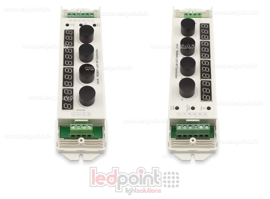 RGBW Steuerung mit 4 Steuerknöpfen 12/24V, 4ch*4A, RF 2.4G RGBW Steuerung mit 4 Steuerknöpfen 12/24V, 4ch*4A, RF 2.4G