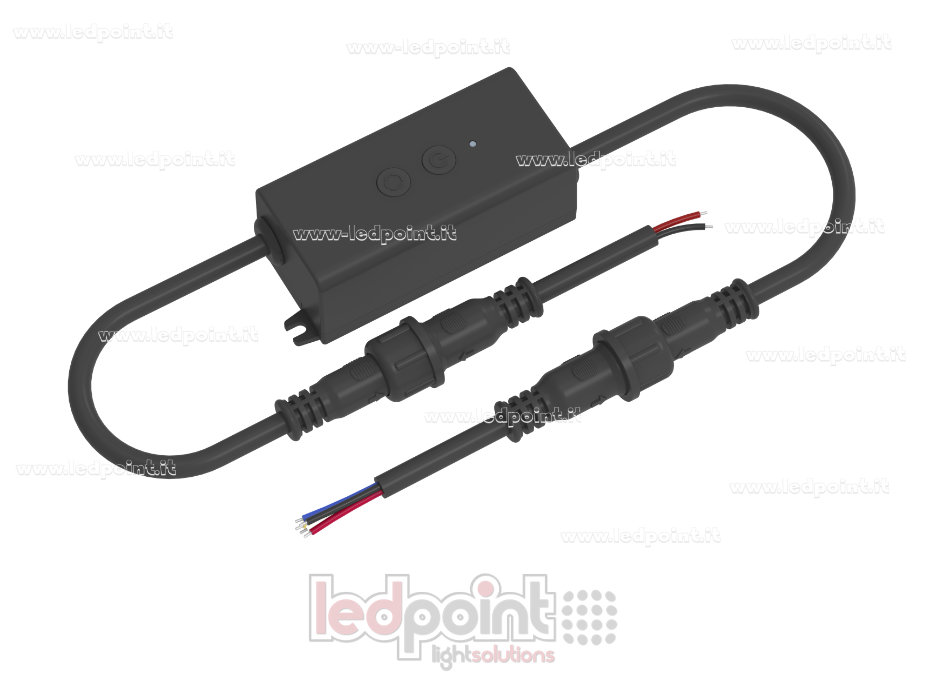 Ricevitore controller RGBW IP67 impermeabile 12/24V, 4ch*1A, RF 2.4G Ricevitore controller RGBW IP67 impermeabile 12/24V, 4ch*1A, RF 2.4G
