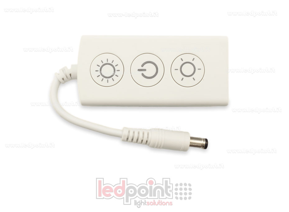 Ricevitore dimmer monocromatico con 3 bottoni 5/24V, 1ch*5A, Wi-Fi e RF 2.4G
