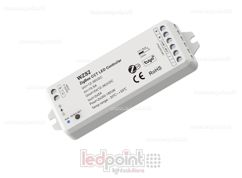Controller CCT 12-36V, 2ch*5A ZigBee Controller CCT 12-36V, 2ch*5A ZigBee