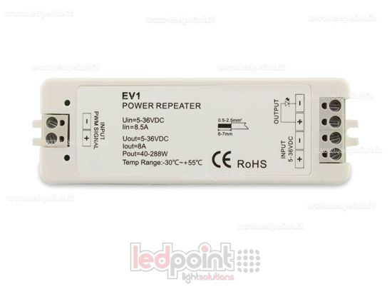 Immagine di Amplificatore monocromatico 8A 1 canale 5-36V