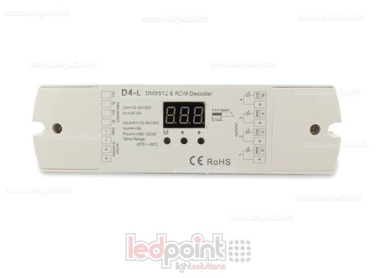 Bild von DMX 512 decoder, 4 Kanäle 5A jeder, 12-24V DC Spannung