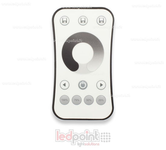 Immagine di Telecomando monocromatico monozona, bianco, RF2.4G