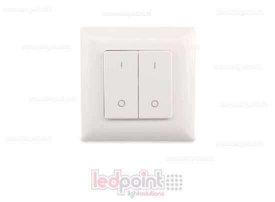 Immagine di Telecomando da parete 86x86mm monocromatico 2 zone RF2.4G