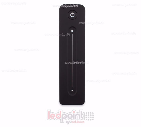 Immagine di Telecomando monocromatico con cursore touch, monozona, nero con magnete sul retro, RF2.4G