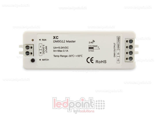 Immagine di Ricevitore controller master DMX RGBW, RF 2.4G