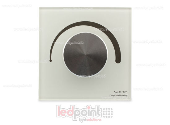 Picture of 86x86mm 0-10V 1 zone wall dimmer remote with rotary control