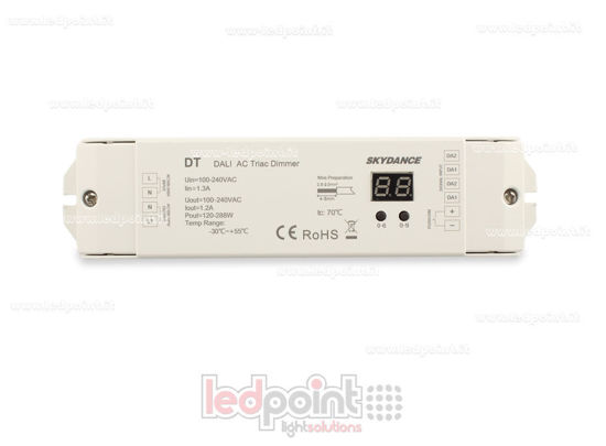 Picture of DALI dimmer, 1 channel of 1.2A, 100-240VAC Triac