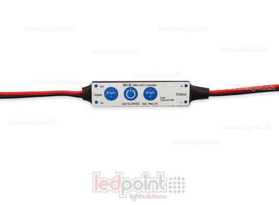 Bild von Einfarbiges Mini Empfängerdimmer 12/24V, 1ch 4A/CH 3 keys no RF