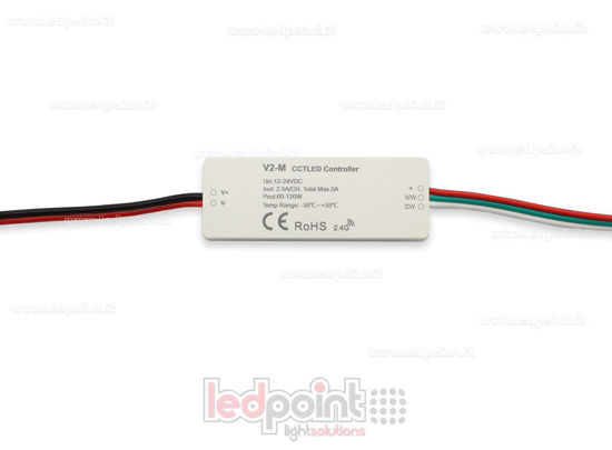 Immagine di Ricevitore controller mini CCT 12-24V, 2ch 2.5A/CH, RF 2.4GHz