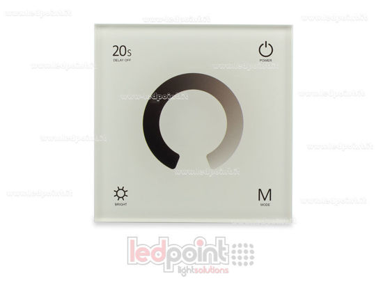 Bild von Touch Einfarbige weiße Wandfernbedienung und Controller 4CH*3A 12-24VDC RF2.4G