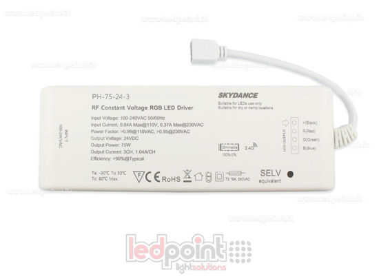 Picture of Power supply 75W 24V, 3 channels, RF Wireless SkyDance