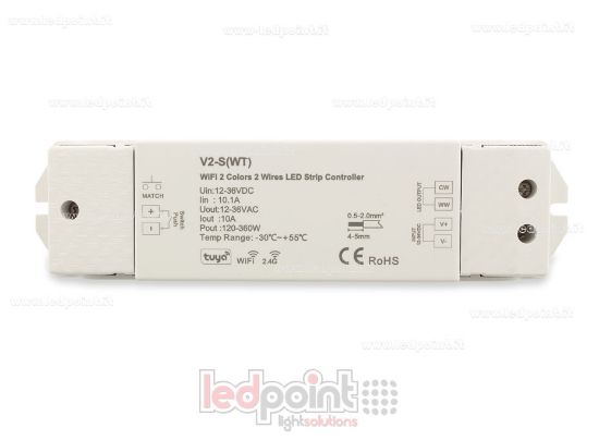 Immagine di Ricevitore controller per CCT 2 fili 12-36V, 1ch*10A, RF 2.4G