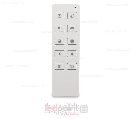 Immagine di Telecomando monocromatico monozona, bianco, RF2.4G