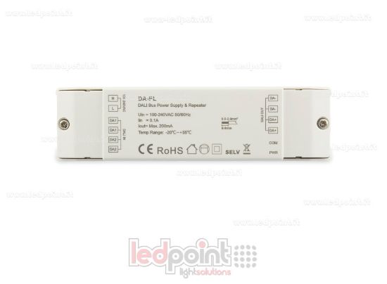 Immagine di Alimentatore e Ripetitore Bus DALI-2
