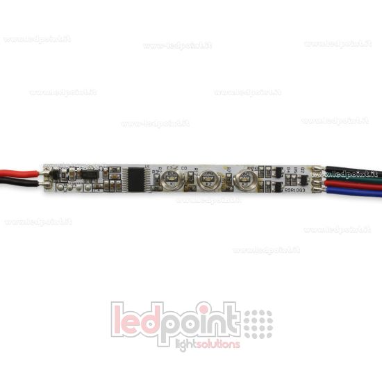 Immagine di Controller 3 pulsanti Mini Touch RGB con funzione di memoria 5/24V, 3chx1,5A