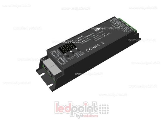 Bild von DMX 512 & RDM decoder, 5 Kanäle 4A jeder, 12-48V DC Spannung, RJ45