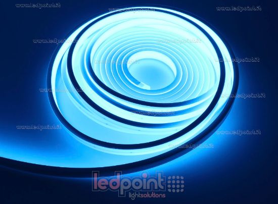 Bild von LED-Streifen 5m Eisblau 2025 264LEDs/m 24V 12W/m, IP67 Weiß Sylicon