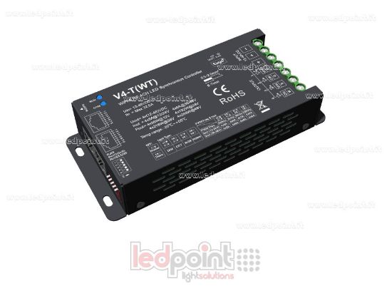 Bild von Synchronisierter WLAN- und RF-Controller-Empfänger mit 12/48 VDC, 4 Kanäle*8 A, WLAN+RF 2,4 GHz